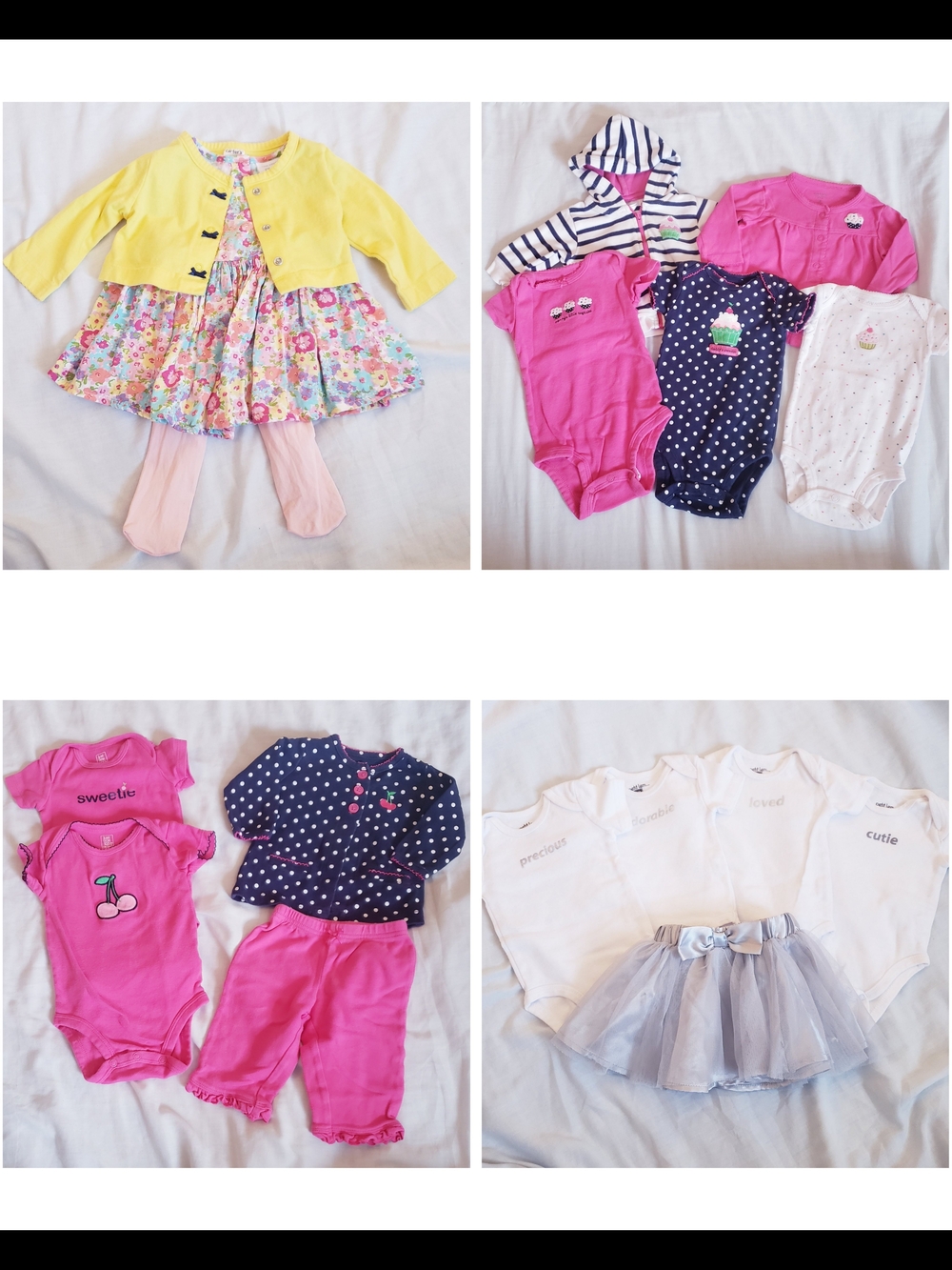 3 Month Baby Girl Mixed Outfit Bundle